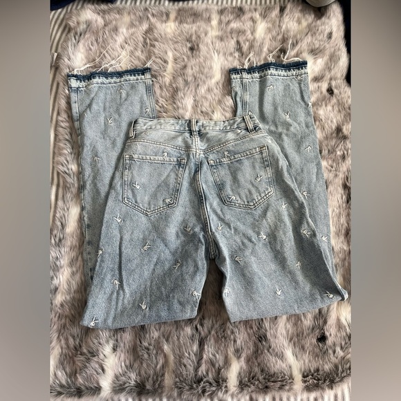 Playboy x Pacsun Jeans Raining Bunnies Embroidered sz 25 - Picture 5 of 5